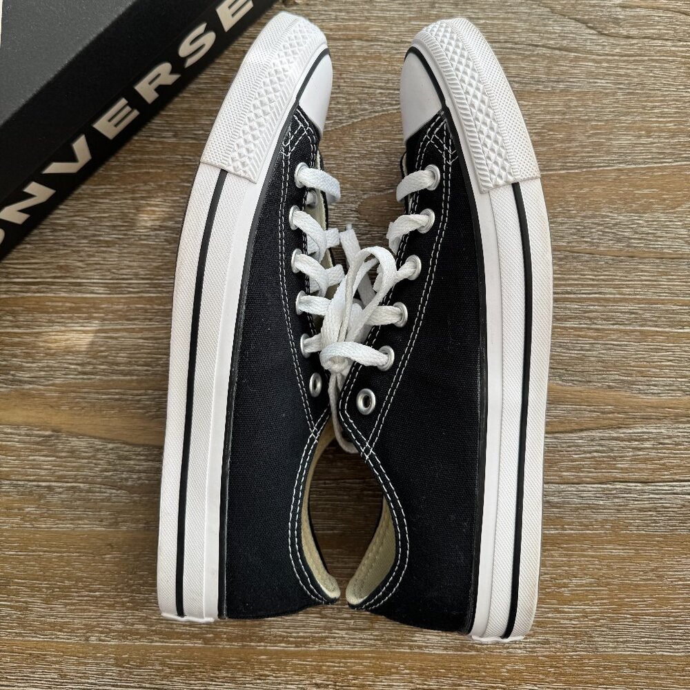 Converse ALL STAR OX Black/ White Unisex  Womens 9.5 - Picture 4 of 6